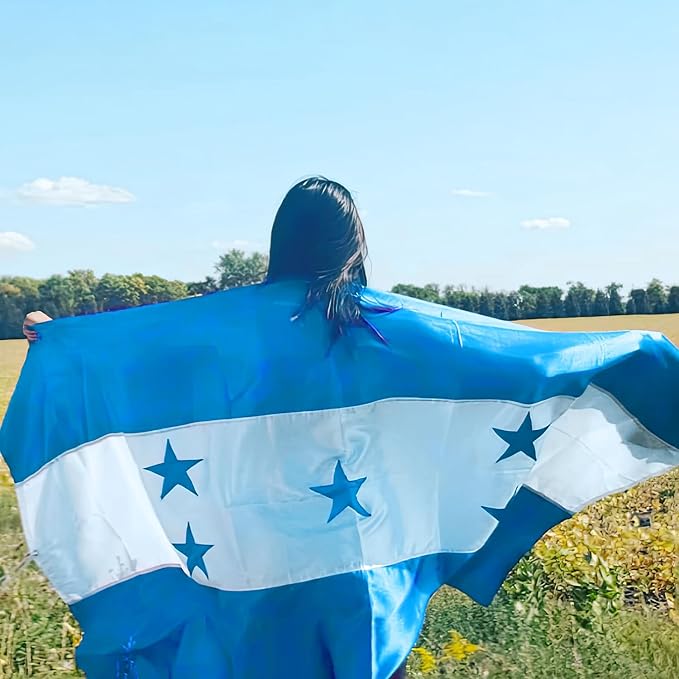 Honduras Honduran Flag 3x5 ft Outdoor, Double Sided 3 Ply Heavy Duty Honduras National Country Flag, 100% Quality Polyester Honduran Banner with Brass Grommets 4 Rows Stitches