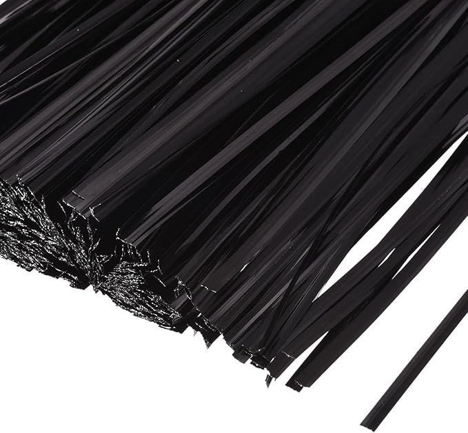 MECCANIXITY Foil Twist Ties 6" 15cm Metallic Plastic Closure Tie for Tying Bread, Candy, Cookies, Gift Bags Arts Crafts Ties Black Pack of 750