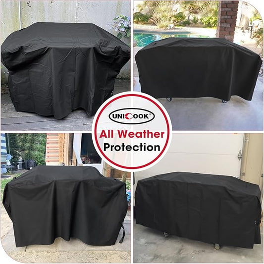 Unicook 5482 Griddle Cover for Blackstone 36 Inch Griddle with Hood, Heavy Duty Waterproof Flat Top Gas Grill Cover for Outdoor Grill, All Weather Protection, Black