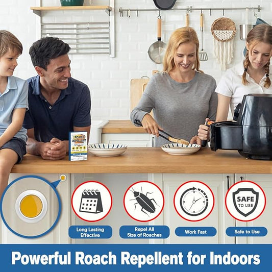 Roach Repellent, Cockroach Repellent Indoor Home, Roaches Deterrent, Keep Roaches Away, Pet Safe Roach Repeller Outdoor, Get Rid of Roaches-16P