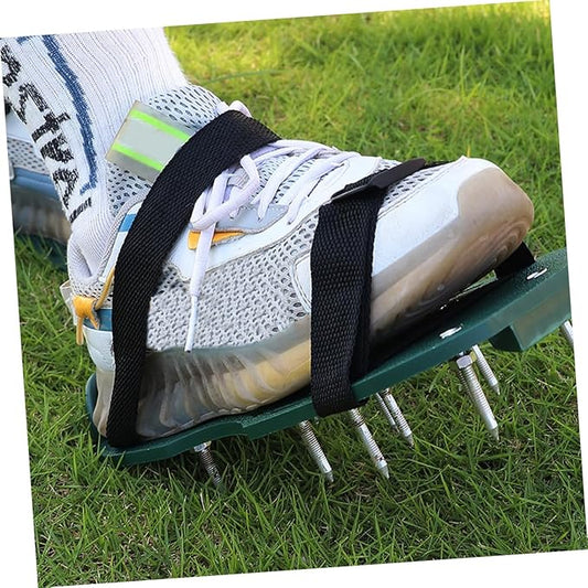 Lawn Aerator Shoes Straps 16Pcs Adjustable Nylon Shoelaces for Garden Grass Aerating Sandals Durable Lawn Care Tool for Patio and Outdoor Use