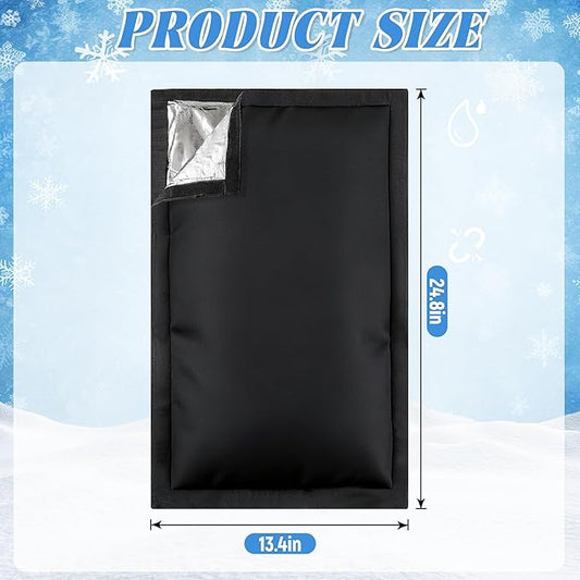 Outdoor Faucet Covers for Winter, 24.8" H×13.4" W - Waterproof Oxford Fabric Water Faucet Cover, Freeze Protection Outdoor Faucets Hose Bibs for Wall Taps Garden, Lawn, and Sprinkler Systems