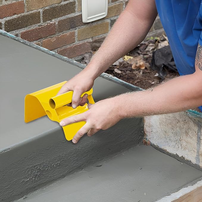 Concrete Curb Trowel Edger, Curb Tool for Concrete Edging, Concrete Curbing Trowel, Concrete Curb Hand Tool, Putty Knife