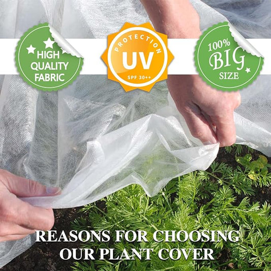 Plant Covers Freeze Protection, 10FT x 30FT 0.9oz Reusable Floating Row Cover Plant Blankets Frost Cloth for Clod Winter Frost Sun Pest Protection