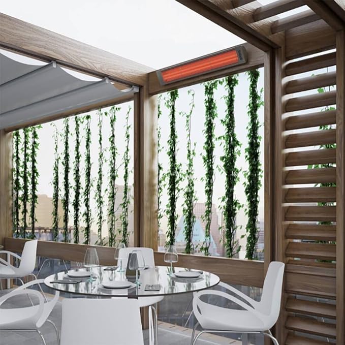 Bromic Cobalt Smart Heat 4000W Electric Patio Heater - Dual Element Infrared, 240V, Silver Finish - BH0610003