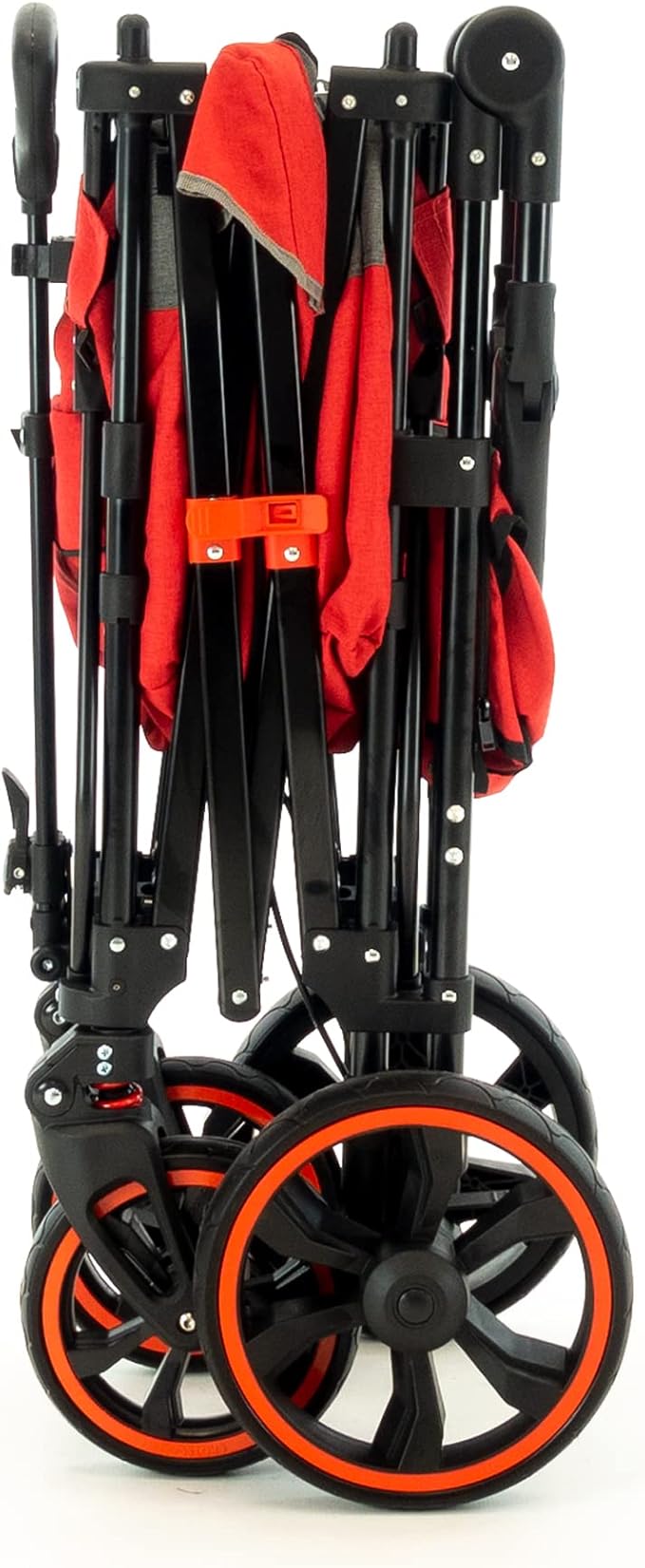 Creative Outdoor Push Pull All-Terrain Collapsible Folding Stroller Wagon for Kids, 150lbs Weight Capacity, Platinum Series, Beach, Park, Garden & Tailgate, (Red)