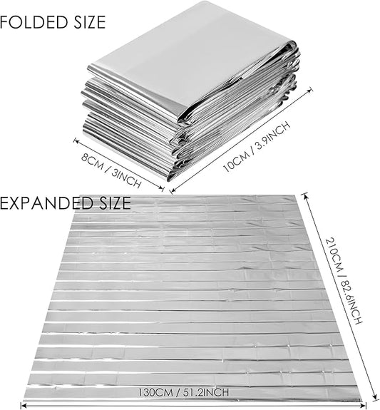 Plant Growth Mylar Films High Reflective Mylar Film Garden Greenhouse Covering Foil Sheets for First Aid Blanket Growth Room Camping Simple Tent,82.6 x 51.2 Inch(6 Pieces)