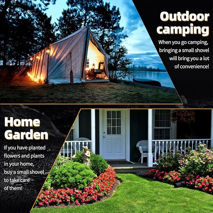 28" Tactical Folding Shovel Military Multi-Tool - Entrenching Tool with Pick/Axe/Saw, Carry Case - Portable for Car, Camping,Snow, Hiking, Survival Gear