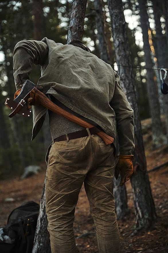 1844 Helko Werk Germany Traditional Black Forest Woodworker Axe - Made in Germany Hand Forged Bushcraft Axe and Forest Axe for Cutting Head 2.25 lbs, Handle 24 in. (Black Forest Wood Worker) #13562