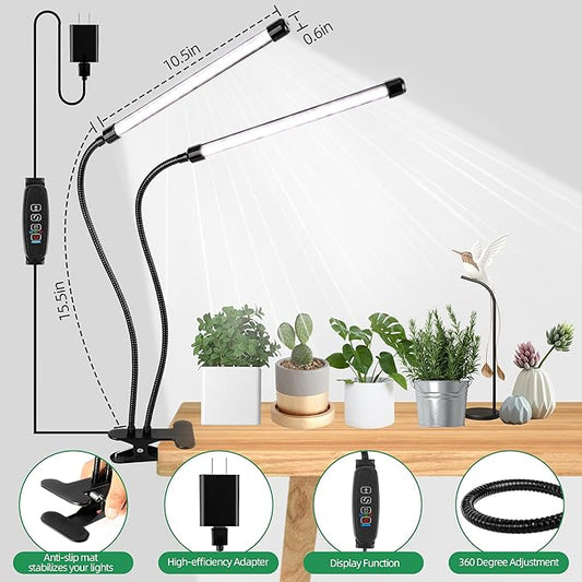 Grow Light 6500K Full Spectrum Plant Grow Lights 84 LED Plant Light with Clip Grow Lamp for Indoor Plants Growing Lamps(1PCS)