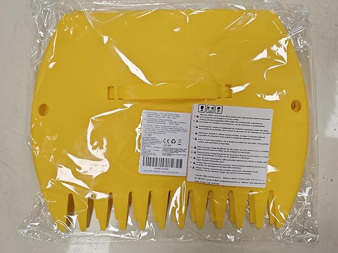 GardenHOME Leaf Scoops Hand Rakes, Large Leaf Grabbers for Yard Work and Garden Use, Clear and Collect Garden Rake, Leaf Scooper and Claws for Leaves, Lawn Debris, and Trash Cleanup, Yellow