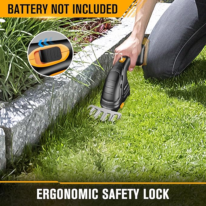 Hedge Trimmer Cordless Compatible with DEWALT 20V MAX Battery 2-in-1 Small Electric Bush Trimmers and Grass Shears for Gardening, Tree, Shrub Trimmer (Tool only)