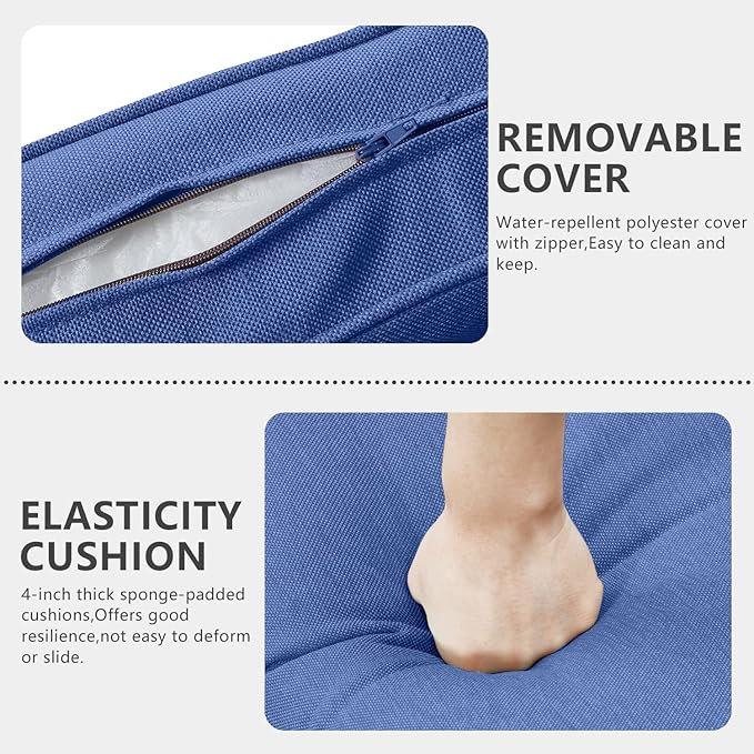 HUMMUH 7 Piece Patio Furniture with Fire Pit 30in 55,000 BTU,PE Wicker Outdoor Conversation Sets - Couch,Patio Chairs and Ottomans,Side Table for Porch,Garden,Backyard