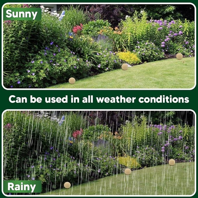 Deer Repellent, Rabbit Repellent Outdoor, Bunny Repellents, Deer and Rabbit Deterrent, Safe for Garden/Yard/Plants/Flowers, Lasting for 60 Days-10 Packs