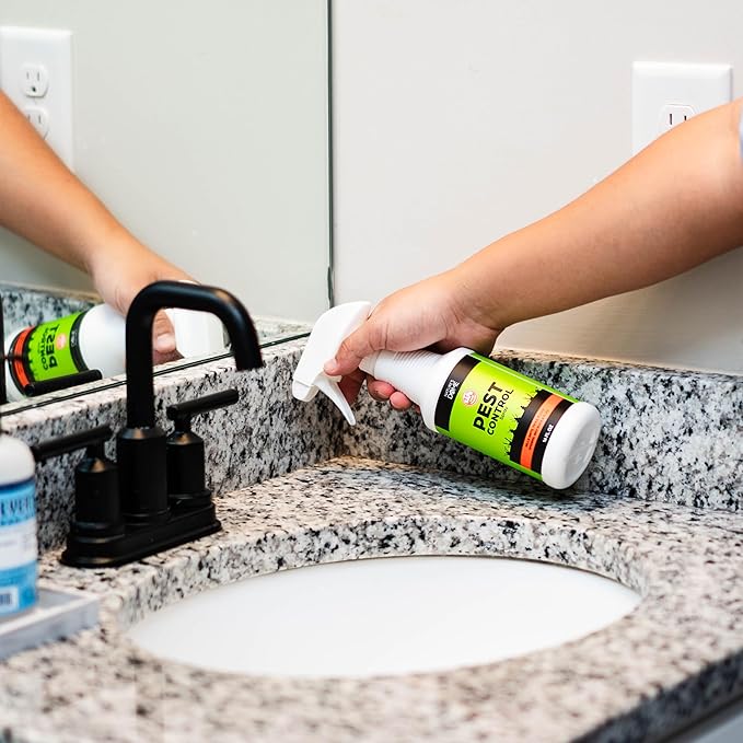 Nature's Dome Eco-Friendly Pest Control Spray β Ant, Roach, Spider, Fly, Flea and Insect Control with Natural Essential Oils β Fast-Acting, Child & Pet Safe for Indoor & Outdoor Use (32 OZ)