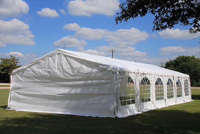 DELTA 40'x20' Budget PE +(2) Long Bag+(1) Short Bag, Large Party Tent,Event Canopy, carpas para Fiestas.Wedding Tents Garden Shelter Gazebo,Outdoor Canopy, with Waterproof Top Cover