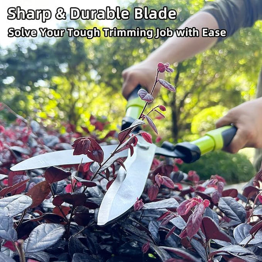 Loppers Hedge Clippers Garden Shears, 3PCS Yard Tools Combo Set Tree, Shrub & Bush Care Kit for Lawn Garden, Branch Cutter with Compound Action Tree Trimmer & Trimming Borders