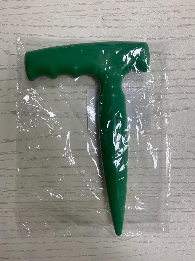 Seed Planter Tool, 6.9" Dibber Garden Tool, Plastic Seed Dibbler for Planting, Bulb Digger Garden Planter with Handle for Sowing Seeds, Planting, Bulbs, Digging (Green)