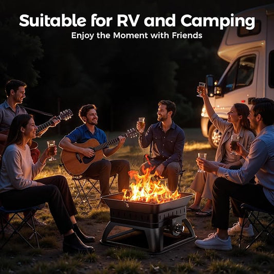 BALI OUTDOORS Propane Fire Pit Perfect for Camping Outdoor Fire Pit for Portable Firepits for Outside Outdoor Patio