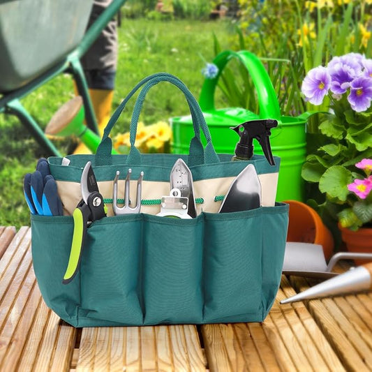 Ohuhu Garden Kneeler and Seat: Upgraded Widened Gardening Stool with Detachable Soft Kneeling Pad, Foldable Garden Bench Heavy Duty with Large Tools Bag and Pouch, Gifts for Women Men Seniors Gardener