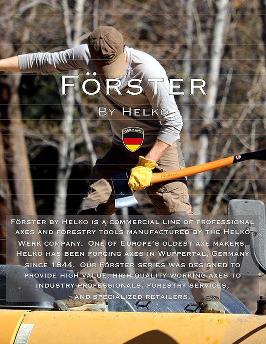 1844 Helko Werk Germany - Förster Professional Light Felling Axe for Cutting, Felling, Camping, Head 2.5 lb, Handle 28 in (Light Felling) #10451
