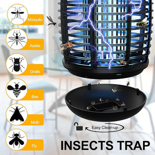 VANELC Bug Zapper for Indoor and Outdoor, 4200V Electric Mosquito Zapper, High Powered Waterproof Fly Zappers Mosquito Traps Outdoor, Fly Control for Home, Kitchen, Backyard, Camping