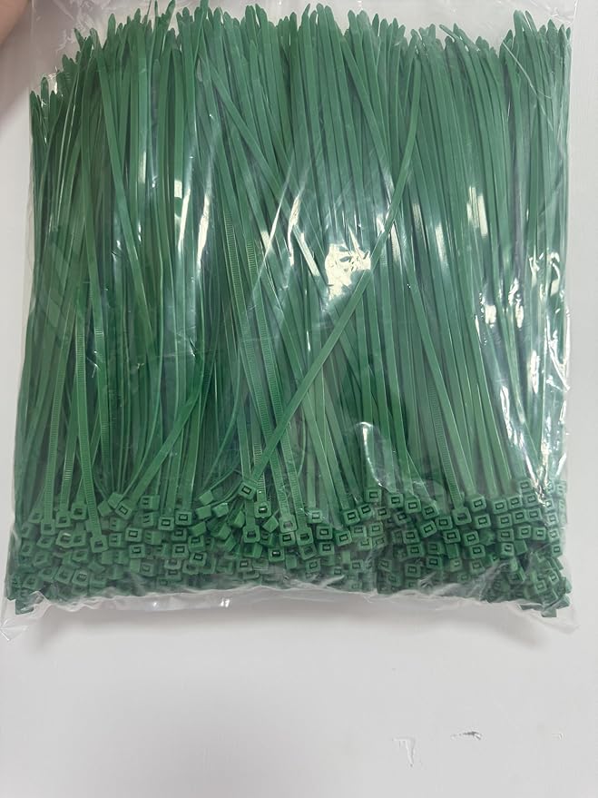 XINGO 10 Inch Cable Zip Ties (500 Pack), 40 Lbs Tensile Strength-Heavy Duty, Self-Locking Nylon Plastic Nylon Wire Ties for indoor and outdoor (Green)
