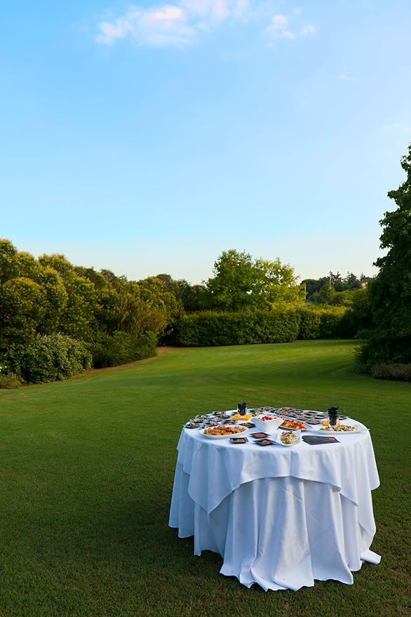 5 Pack!Round Folding Table, 60 inch Diameter, 29 inch Height, po-3019