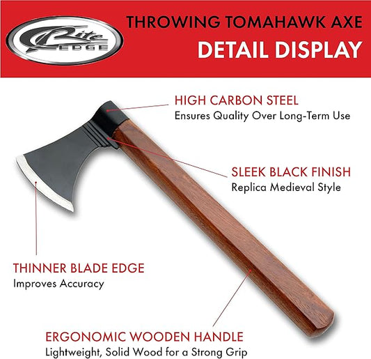 SZCO Supplies Throwing Tomahawk Axe, Black