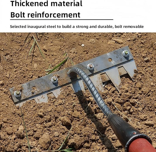 2025 New Gardening Hand Weeder Tool,Gardenia Iron Weeding Rake ,Manual Weeder Tool with Detachable Blades,Tool for Effortless Weed Removal, Flower Beds & Vegetable Patches (No Wooden Handle)