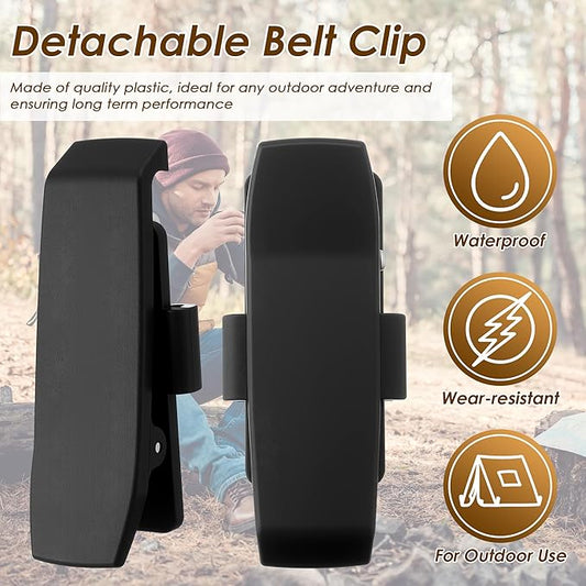Saillong 2 Pack Detachable Belt Clip, Attach Clips to Belts, Camping Gear, Shoulder Straps and Carry Bags