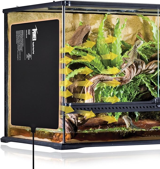 iPower 8 by 18-Inch 24W Reptile Heat Mat, Under Tank Warmer Terrarium Heat Pad for Turtles Lizards Frogs and Other Small Animals, Multi Sizes