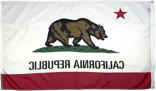 FlagSource California Nylon State Flag, Made in USA, 8x12'