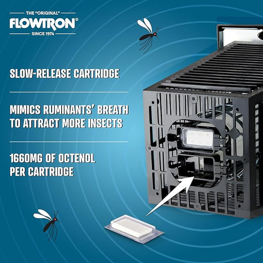 Flowtron MA-1000 Octenol Mosquito Attractant Cartridge, Compatible with BK-15, BK-40, BK-80, MC-9000, FC-8800-3 Pack