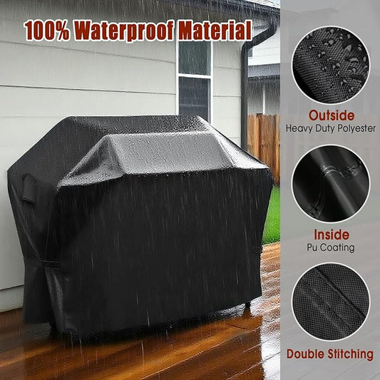 Grill Cover for 51 Inch Charbroil Performance Series Griddle, Waterproof Outdoor Griddle Cover for Char Broil 4 Burner Propane Gas Grill - 51 x 23 x 42 Inch