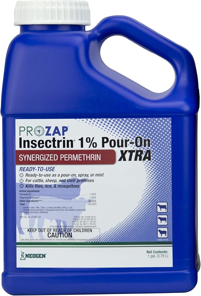 Neogen Prozap Insectrin 1% Pour-On Xtra 1 Gallon