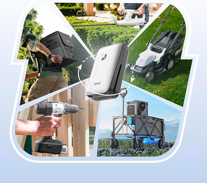 Litheli Cordless Snow Shovel, 40V 12'' Brushless Electric Snow Blower for Driveway, Battery Powered Snow Thrower, 4.0Ah Battery Included