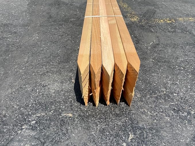 Sandbaggy 48" Wooden Grading Stakes - Heavy Duty for Construction, Gardening, Surveying, Concrete Forms - Chisel Point, Douglas Fir Wood - Made in The USA (25 Stakes)