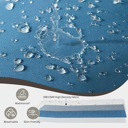 Outdoor Pillows Set of 2, 20''×20''Waterproof Throw Pillow for Patio Furniture, Feathers and Down Filled Outside Decorative Pillows Inserts for Garden, Porch Swing, Couch and Sofa