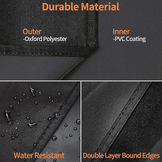 Heavy Duty 600D Polyester Cover Compatible with Traeger Grills BAC761 Woodridge Pellet Grill and Smoker TFB86MLH All Weather Grill Cover Accessory Replacement
