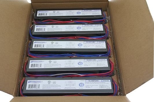Robertson 2P20158 ISL296T12MV Pak of 10 Fluorescent eBallasts for 2 F96T12 Lamps, Instant Start, 120-277Vac, 50-60Hz, NBF, HPF, (for HO lamp Applications The Recommended Ballast is The PSB296T12HOMV)