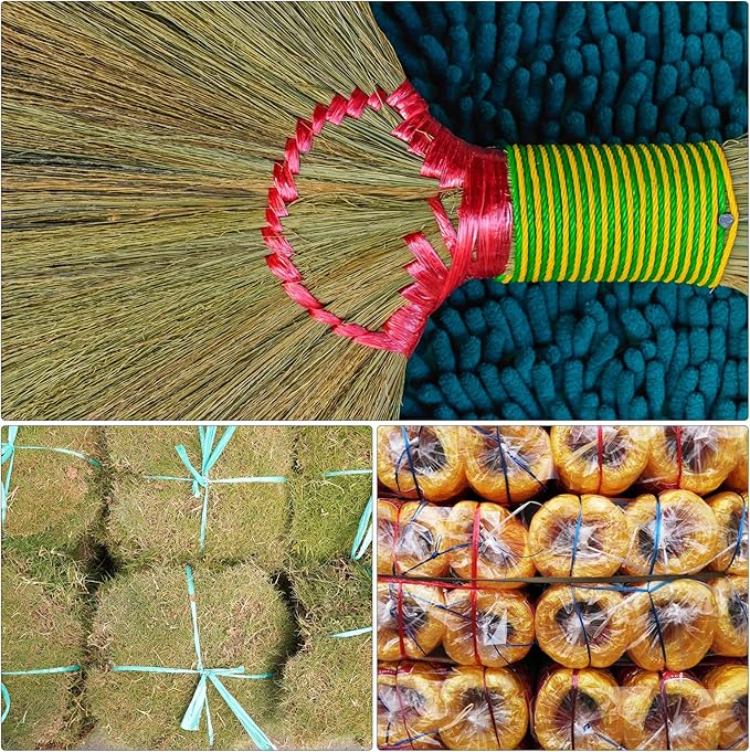 MECCANIXITY Polyester Nylon Plastic Rope Twine Household Bundled for Packing Gardening Craft,150m Length,Yellow