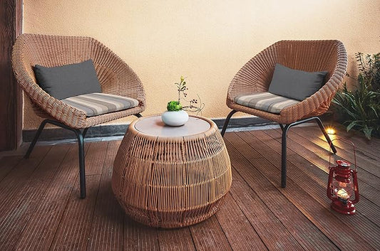 Honeycomb Outdoor Lumbar Toss Pillow Set, 20" W x 12" L, Heathered Solid Dark Grey Outdoor Pillows