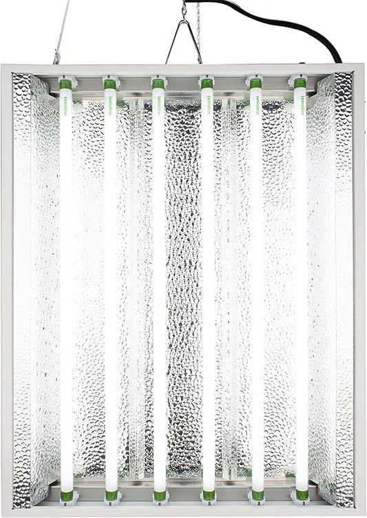 2Ft X 18In 6Lamps 150W T5 Fluorescent Grow Lights with 6500K Sun :Ight Grow Lamps and 15000 Lumens & High PPFD, Great for Seeding, Colon, and VegGrowing Stages of Indoor Plant. Fast Growing!