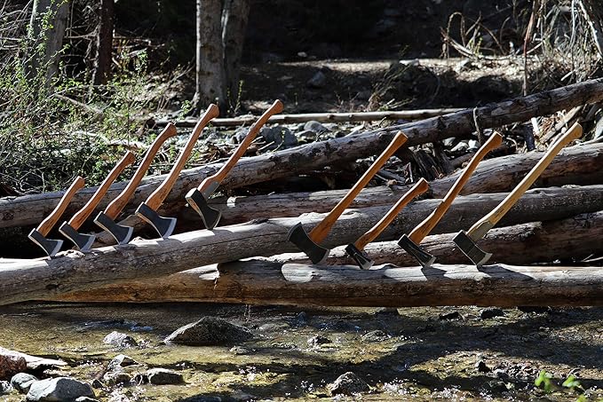 1844 Helko Werk Germany Traditional Mini Spalter - Made in Germany Compact Splitting Axe, Small Wood Splitting Hatchet - Head 2-1/2 lbs, Handle 20 in. (Mini Spalter) #13511