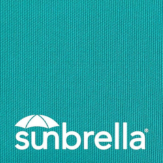 Outdoor Sunbrella Decorative Pillows with Triple Coconut Buttons Pack of 4, 18" x 18" Outdoor Pillow Set for Couch Bed Throw Patio Sofa, Canvas Aruba/Cast Ash