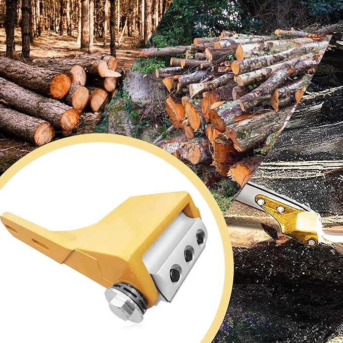 Log Peeler,Log Debarking Tool,Chainsaw Attachment for Wood Debarking,Chainsaw Accessories,Timber Framing Tool,Factory Outlet (Yellow)