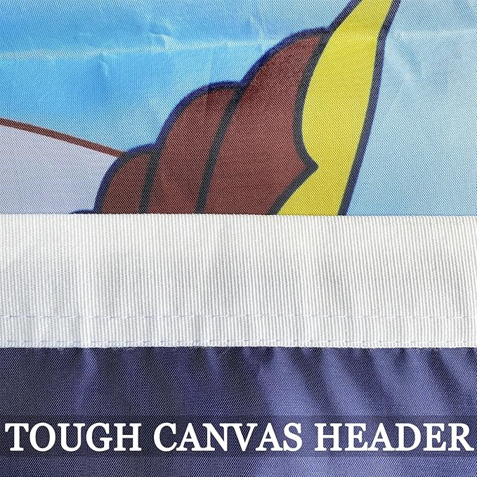Double Sided Navy Flags 3x5 Outdoor- Heavy Duty 3Ply 240D Polyester Vivid Colors- Navy Flag Banner- Canvas Header with 2 Brass Grommets & 4 Rows Stitched
