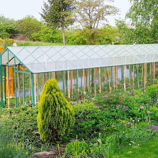 Yescom Clear Tarp Heavy Duty Waterproof 16x20Ft 14Mil for Greenhouse Outdoor Garden Chicken Pen Trailers UV Resistant Large Tarpaulin with Grommets