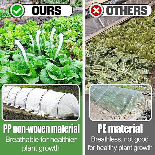 Alphatool 10 ft x 30 ft Plant Covers Freeze Protection - Thick Frost Cloths Blankets for Outdoor Plants, 1.0oz/yd² Non-Woven Fabric Floating Row Cover, Garden Covers for Raised Beds